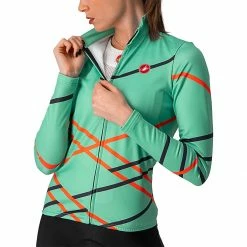 Castelli Diagonal Full Zip Jersey Women's -Castelli Fashion Shop JAGRBRPIDASTBL D3