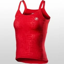 Castelli Promessa Jacquard Bavette Top Women's -Castelli Fashion Shop RED D8 1