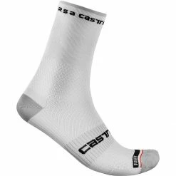 Castelli Rosso Corsa Pro 15 Sock -Castelli Fashion Shop WHI 3